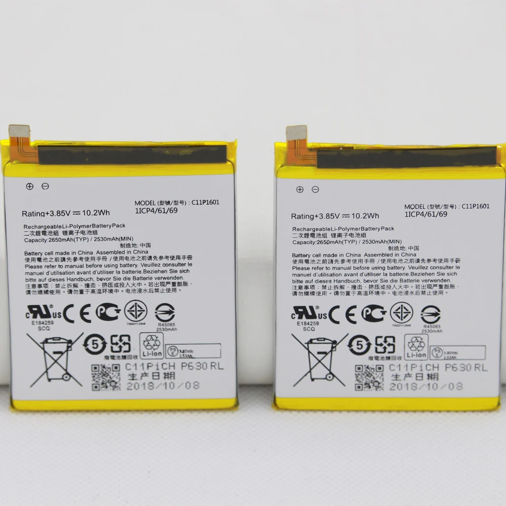 Skup Telefon bateria do asus C11P1601 bateria do asus ZENFONE 3 ZE520KL Z017D na żywo ZB501KL 2650 mAh 2530 mAh z narzędzia