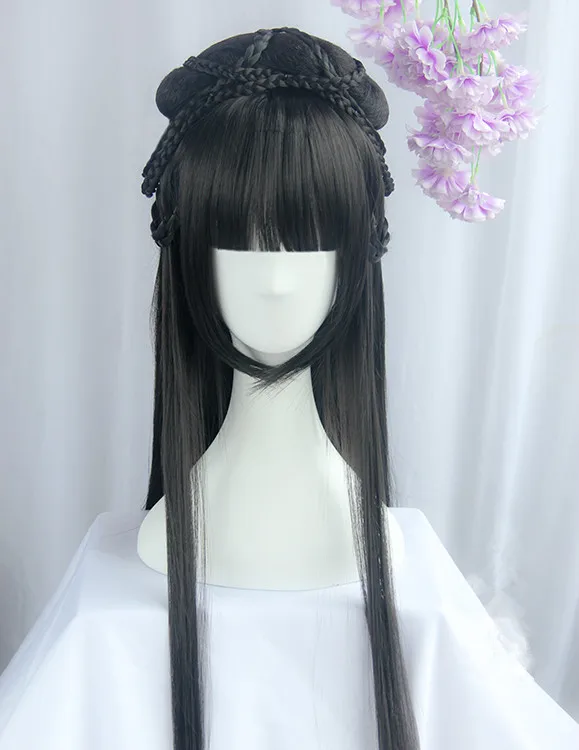 

chinese ancient dynasty princess cosplay hair long vintage hair Cosplay Costume Wigs
