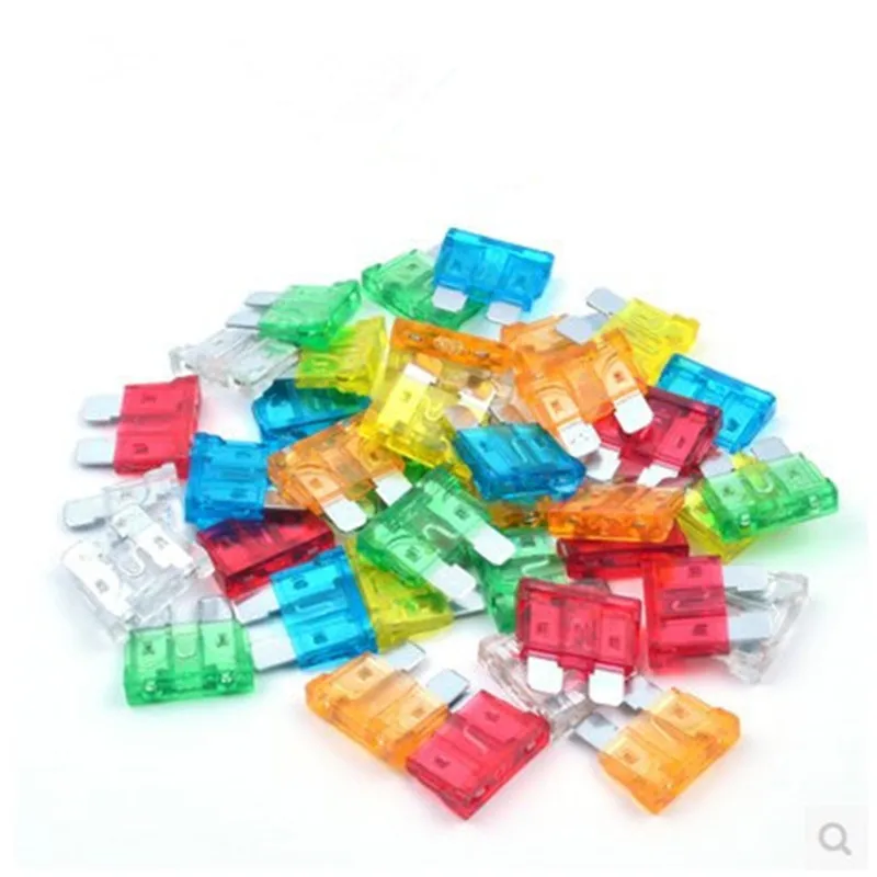 100pcs/lot Standard Car fuse medium blade fuses car,auto fuse car 2A 3A 5A 7.5A 10A 15A 20A 25A