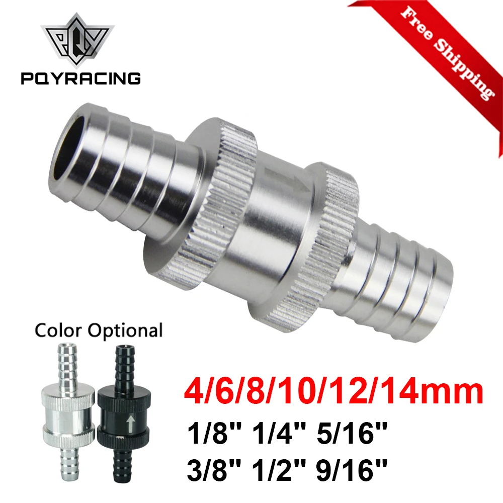 PQYRACING 1/2 12mm Non Return One Way Fuel Check Valve Aluminium Alloy Petrol Diesel PQYRACING 1/2 12mm Non Return One Way Fuel Check Valve Aluminium Alloy Petrol Diesel