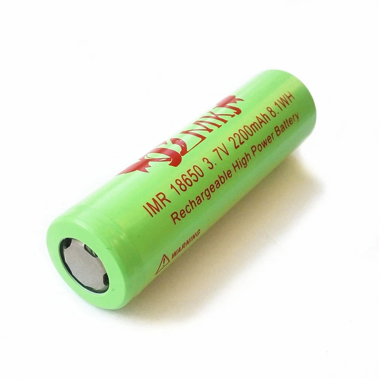 JCM 18650 IMR 2200mAh 3.7V 8.1WH lithium ion Li ion Rechargeable