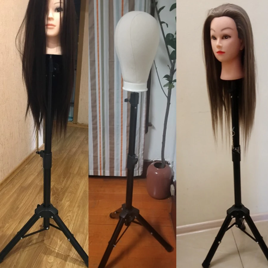 AliLeader Wholesale Price Tripod Stand For Mannequin Adjustable Tripod Wig Stands Holder Wig Making Tools Leg Strong Stable 1PC