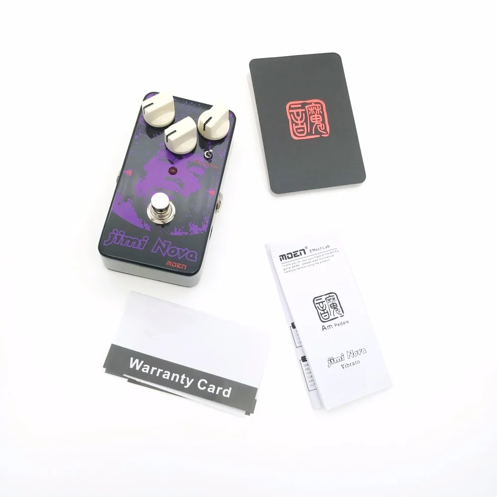 

New Arrival MOEN AM-VB Jimi Nova Chorus/ Vibration Guitar Effect Pedal True Bypass Full Metal Shell