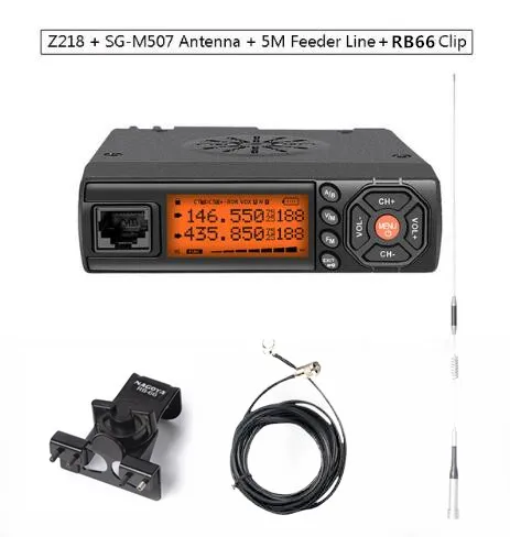 Zastone Z218 Мини-Автомобильная рация 10 км 25 Вт Двухдиапазонная VHF/UHF 136-174 МГц 400-470 МГц 128CH мини мобильная радиостанция CB радио - Цвет: 2