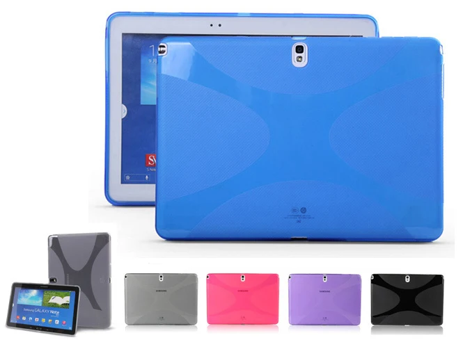 

X Design Silicon Case TPU Gel Cover For Samsung Galaxy Tab 10.1 Pro LTE NOTE 10.1 2014 Edition T520 T525 P600 P601