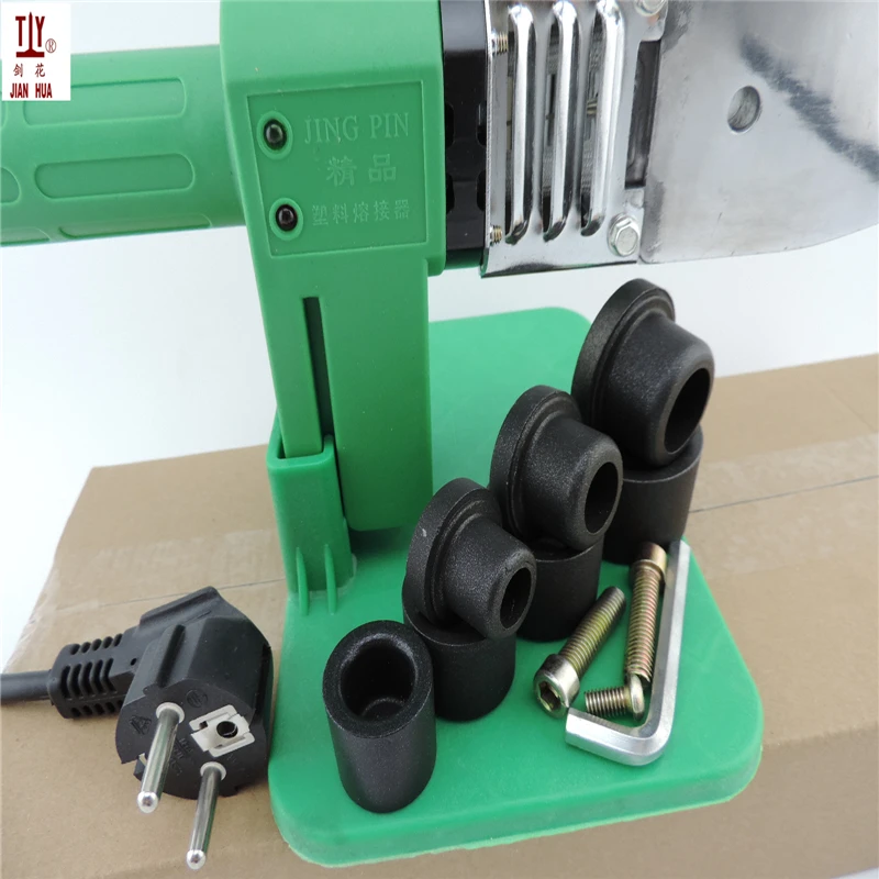 Free Shipping: 16-32mm 4pcs die heads PPR Tube Pipe Welding Machine, Plastic Pipe WelderAC 220/110V , PPR/ PE / PP pipe welding 6