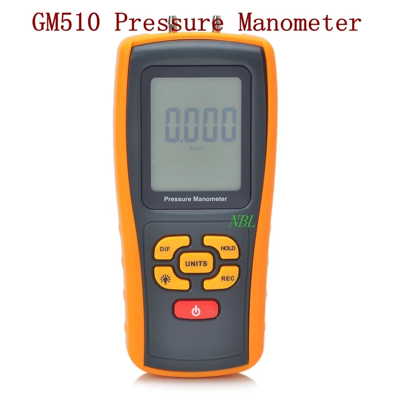 Многофункциональный цифровой манометр бренда GM510 10 кПа измеритель давления с USB