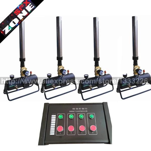 Confetti Cannon 4pcs / lot included Wire controller 4button,Stage