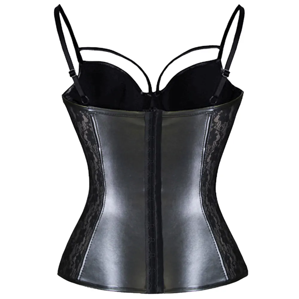 2017-Womens-Lace-Corsets-3-Rows-Of-Hook-Cincher-Strap-Push-Up-Bust-Gothic-Clothing-Women