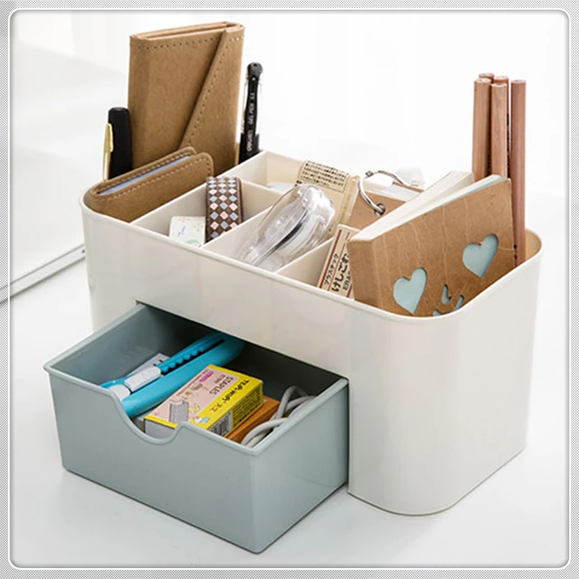 Msjo Makeup Box Organizer Jewelry Necklace Nail Polish Earring Plastic Storage Box Home Desktop Organizer For Cosmetics -