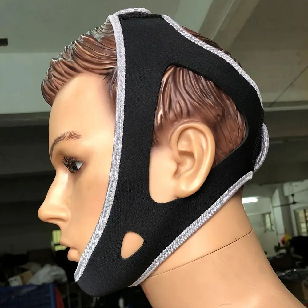 

1pcs Anti Snore Stop Snoring Chin Strap Apnea Jaw Belt Support Adjustable Sleep Aids