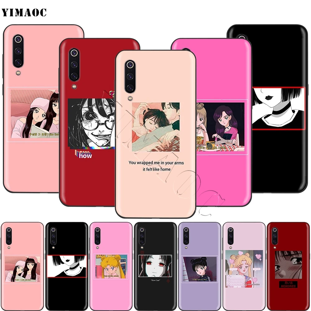 

YIMAOC Japanese Anime Aesthetic Friend Silicone Case for Xiaomi Redmi Note 4 4x 4a 5 5a 6 8 Pro Prime Plus