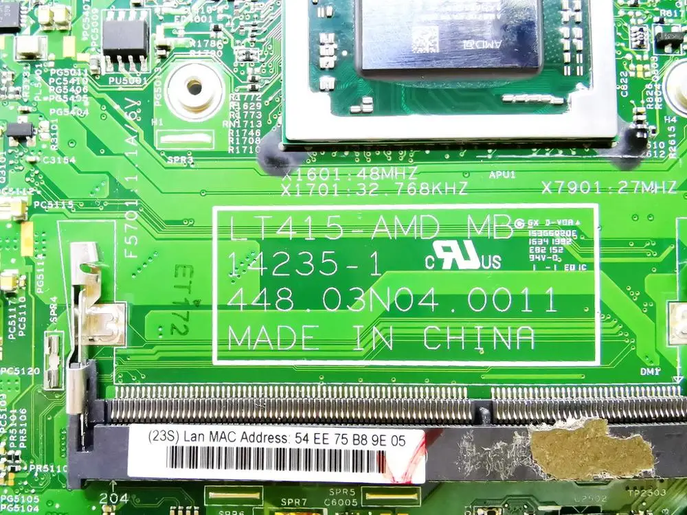 astounding  Original for Lenovo S41-75 laptop motherboard S41-75 A10-8700 R5 M330 2GB 14235-1 448.03N04.0011 te