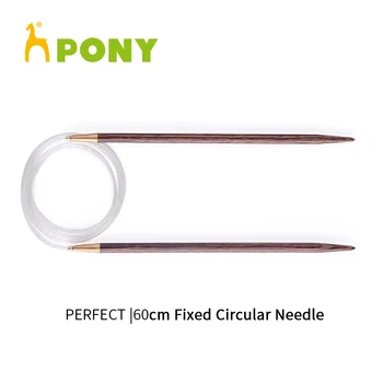 

1 Piece Pony PERFECT Natural Wood 60 cm Fixed Circular Knitting Needle 3.00mm-5.00mm