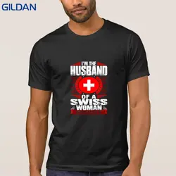 Im швейцарская женщина муж футболка на заказ буквы футболка мужская одежда хороший лозунг футболка вырез лодочкой Мужская футболка Топ