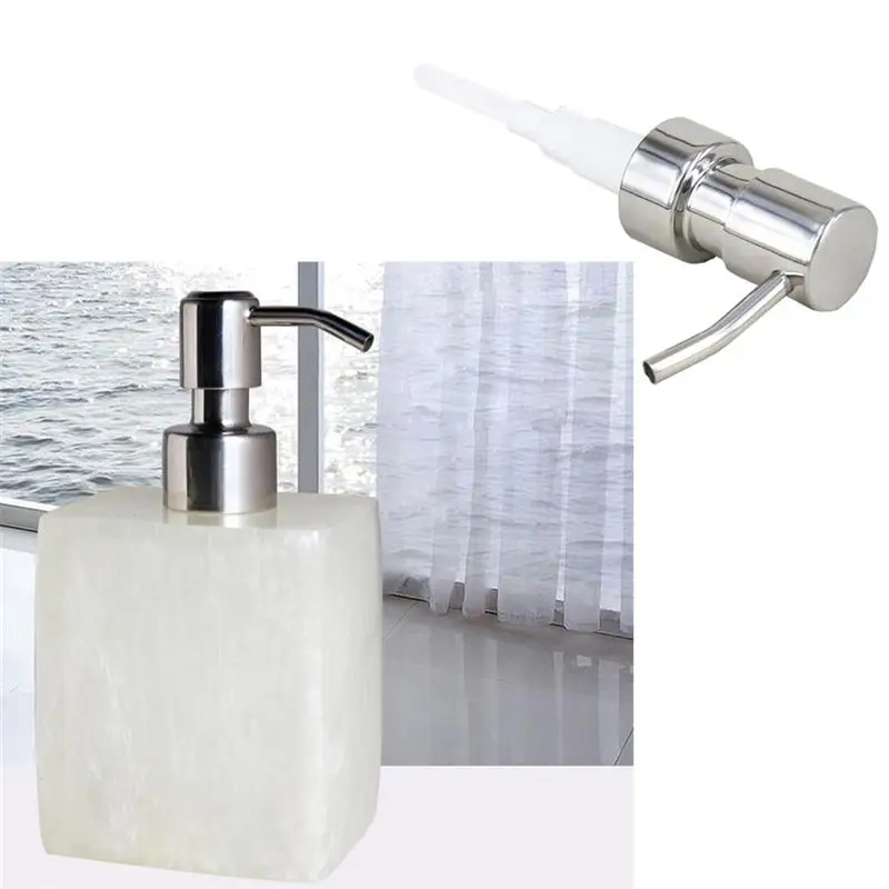 

Soap Dispenser Lids Stainless Steel Rust Proof Lotion Shampoo Cream Dispenser Insert For Bottle Replacement Head