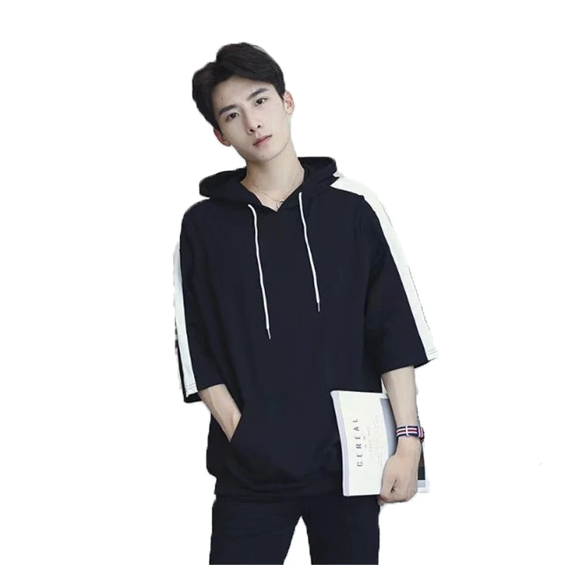 Aliexpress.com : Buy 2017 New High Quality Men's Casual Half Sleeve Hoodie Warm Slim Jacket 