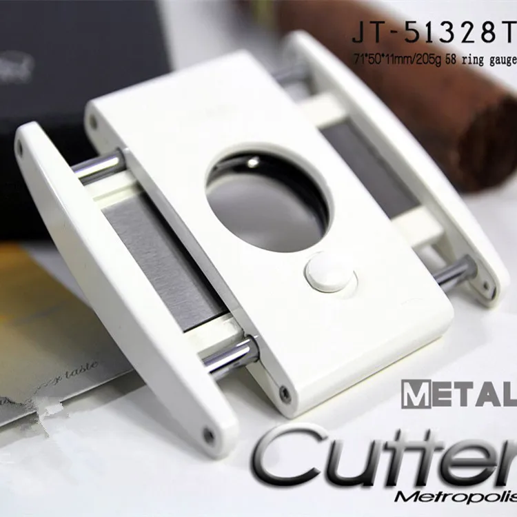New 1pcs Cuban cigar Cutter stainless steel cigar knife White Men s font b Gadget b