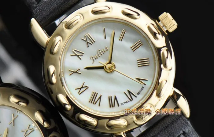 Julius маленький перламутровый женские часы Япония кварцевые часы Ретро мода коса браслет вязать кожа девушка подарок на день рождения коробка
