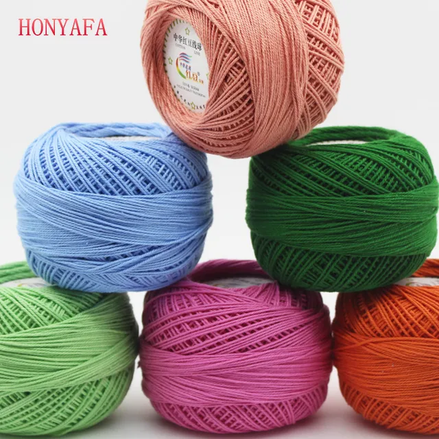 300g/lot 3 Crochet Cotton Yarn Thin Yarn Lace Cotton Crochet Yarns for
