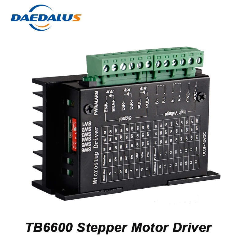 

42/57 TB6600 4A CNC Controller DC 9-42V Stepper Motor Driver Nema 17 Two Phase Hybrid Stepper Motor