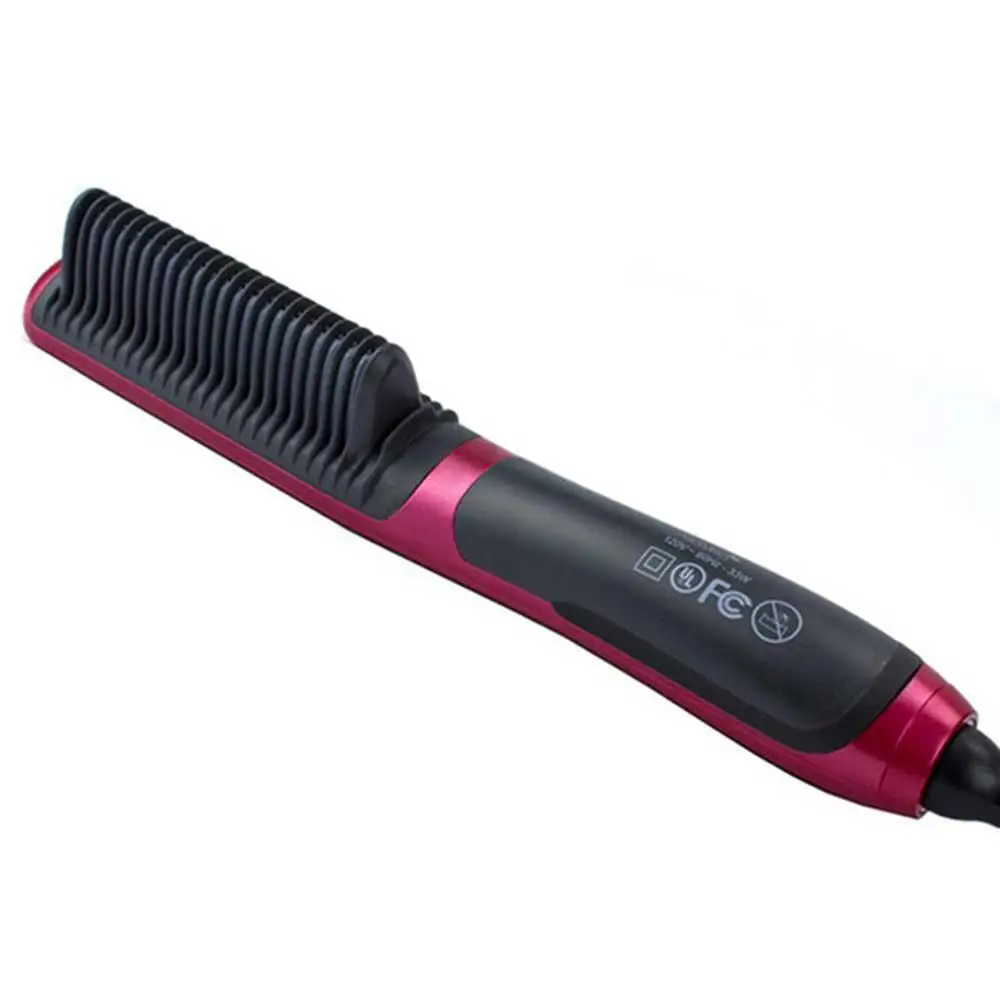 

beard straightener straightening comb quick brush for men mini 2 in 1 damp bart beard comb szczotka do wlosow