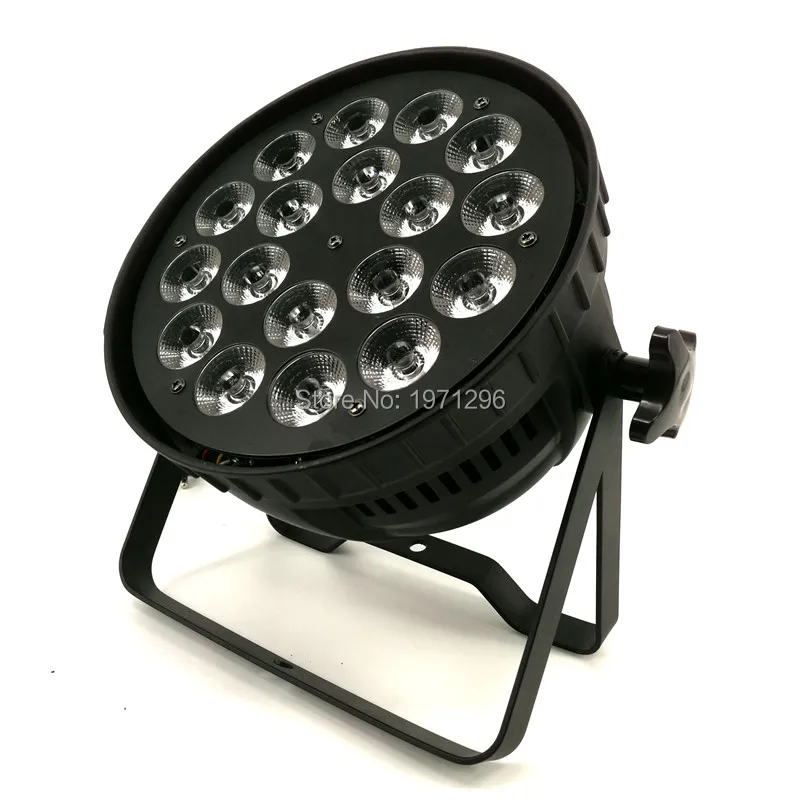 4 шт. мини LED Par Can 18x18 Вт RGBWA + УФ DMX сценические огни бизнес свет высокой мощности