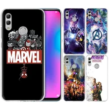 С героями комиксов Марвел, с изображением героев из комиксов «мстители» и «Человек чехол для huawei Honor 8X Y9 20 9 10 Lite Play 8C 8A Pro V20 20i Y6 Y7 Y5 жесткий чехол PC Fundas чехол для телефона