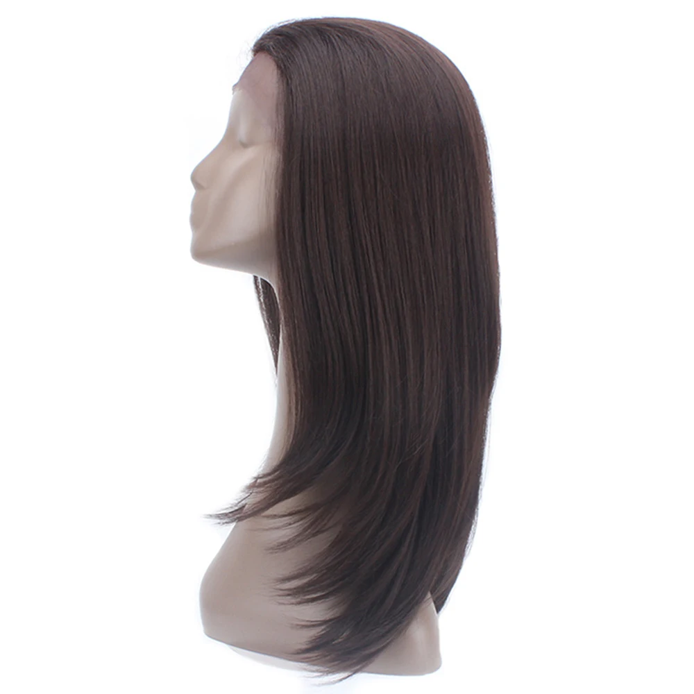 Ombre Black Brown Lace Front Wigs With Baby Hair Long Soft Straight Free Part Synthetic Hair Wigs For Women X-TRESS Lace Wig Ombre Black Brown Lace Front Wigs With Baby Hair Long Soft Straight Free Part Synthetic Hair Wigs For Women X-TRESS Lace Wig