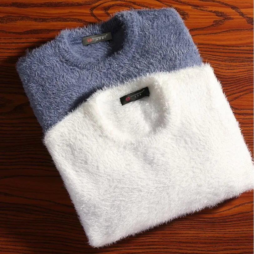 2019 Sweaters Men New Fashion Casual O-Neck Slim Cotton Knit Quality Mens Sweaters Pullovers Men Brand Clothing Size S-5XL