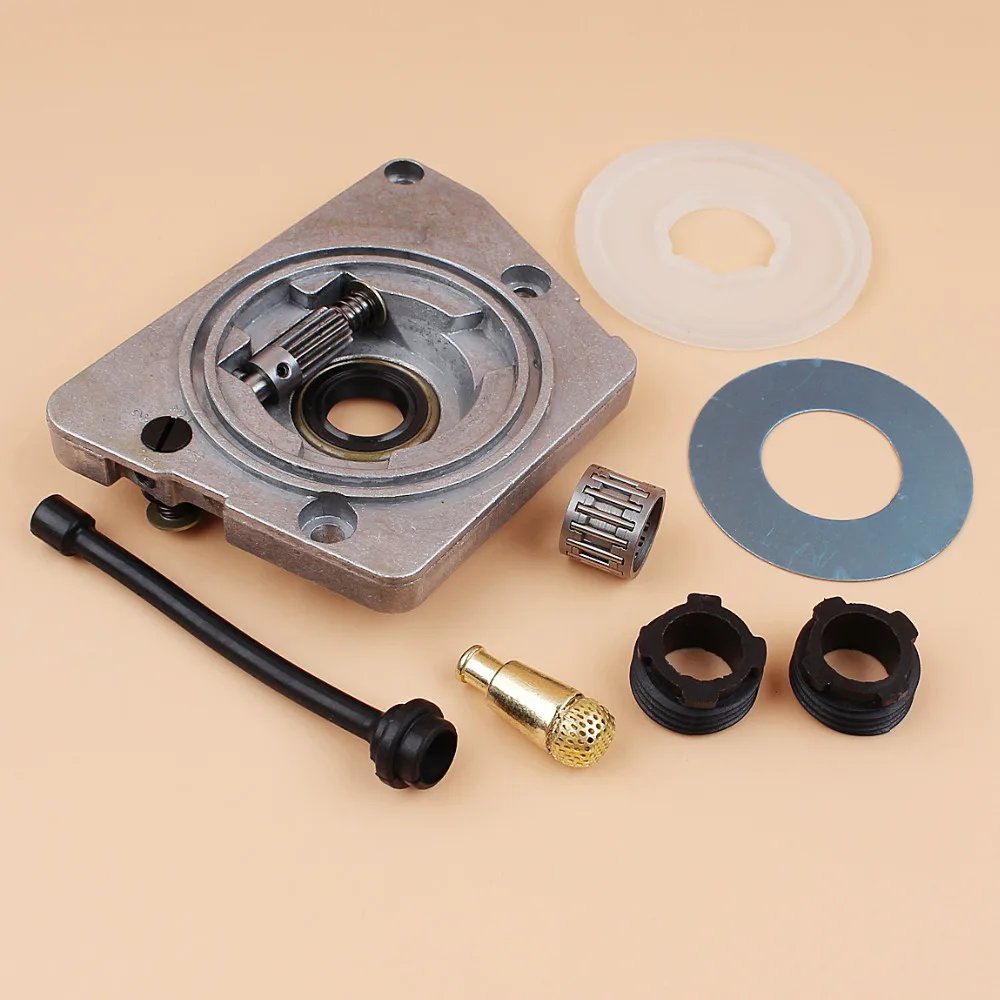Oil Pump Worm Gear Dust Cover Washer Hose Filter Kit Fit HUSQVARNA 61 66 266 268 272 XP 266XP 268XP 272XP Chainsaw Parts