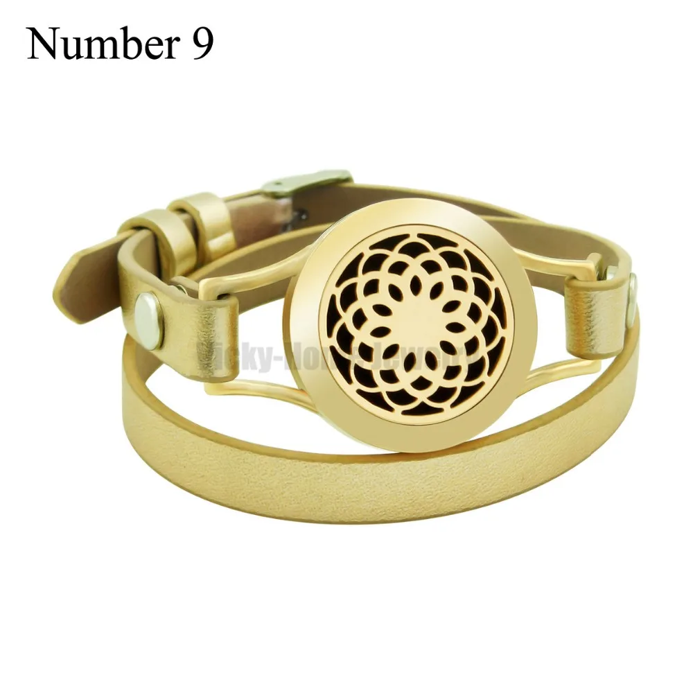 ZP-BS041-27 Diffuser Leather Locket Bracelet 