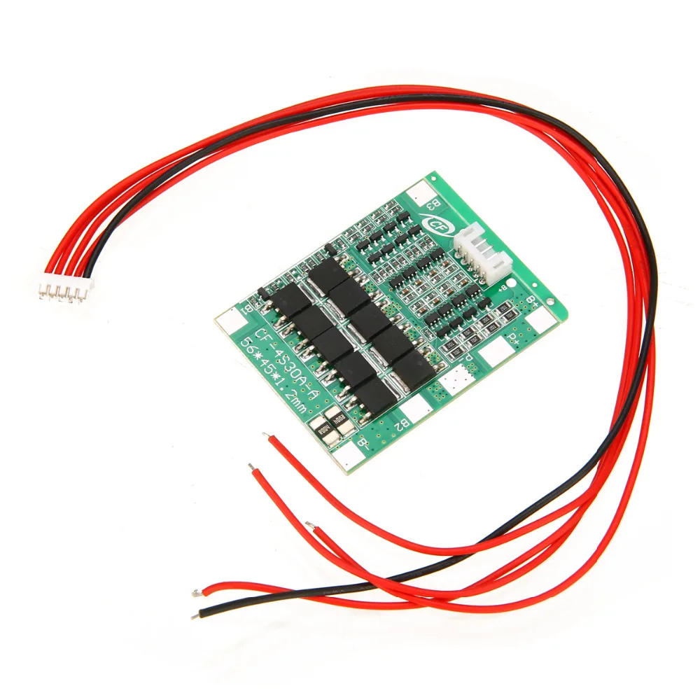 

1pc 4S 14.8V 30A BMS PCB Protection Board For 18650 Li-ion Lithium Battery Cell Module Over Current Protection Board Balance
