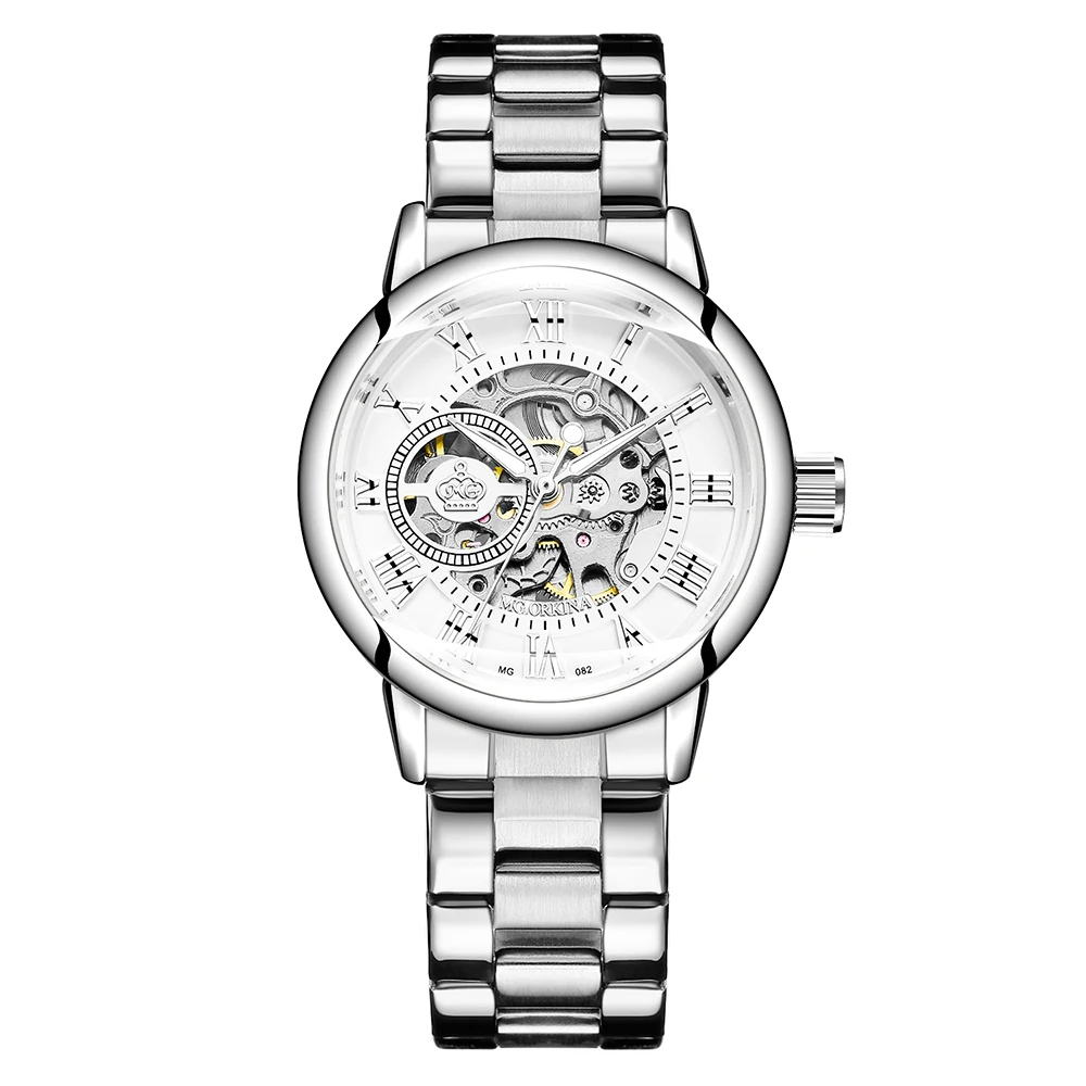 Najtaniej Nowa moda luksusowa marka szkielet kobiety mechaniczny zegarek zegarek kobiety automatyczne mechaniczne zegarki dla kobiet Montre Femme