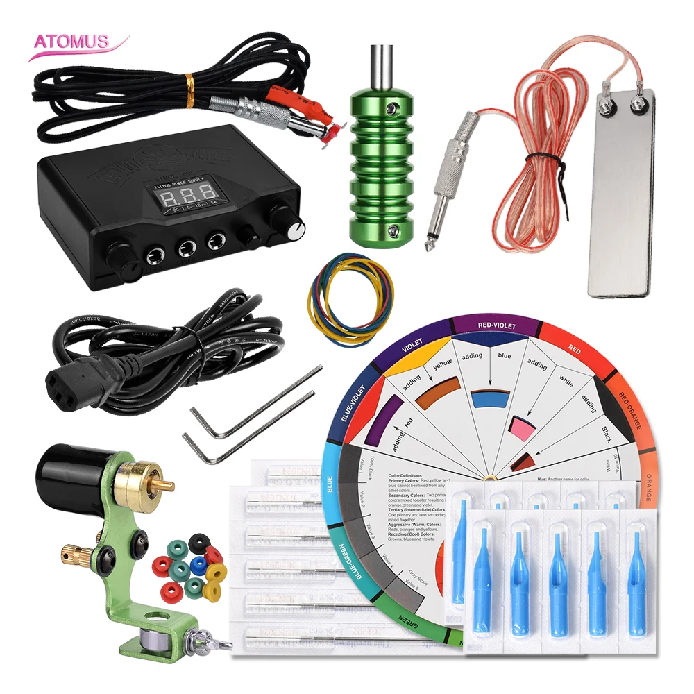

Rotary Tattoo Machine Permanent Rotary Tattooo Set Tatoo Pen Tatouage Rotative Machine Professional Set Kit Pen Maquina Tatuar