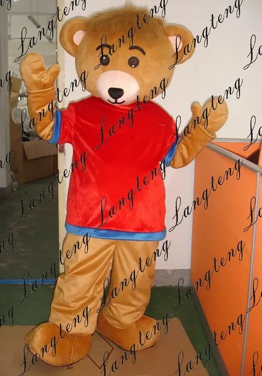 New Teddy Bear Cartoon Character Costume Cosplay Mascot Custom Products Custom-made(s.m.l.xl.xxl) Free Shipping