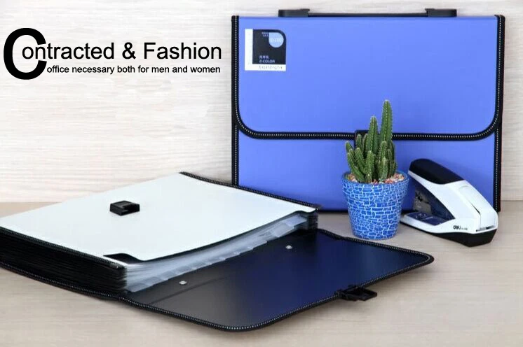 

Durable Waterproof Book A4 Paper File Folder Bag Accordion Style Document Rectangle expanding wallet Office Home School OFF005