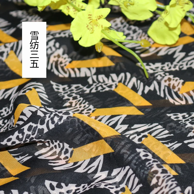 150 см* 50 см перо цветок шифоновая ткань с рисунком платье ткань юбка вечерние декоратор летнее платье ткань шарф материал швейная ткань