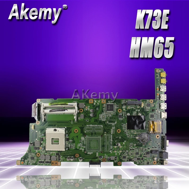 Akemy K73E/K73SD материнская плата для ноутбука ASUS K73E K73SD K73S K73SV K53SJ P73E Тесты оригинальная материнская плата HM65