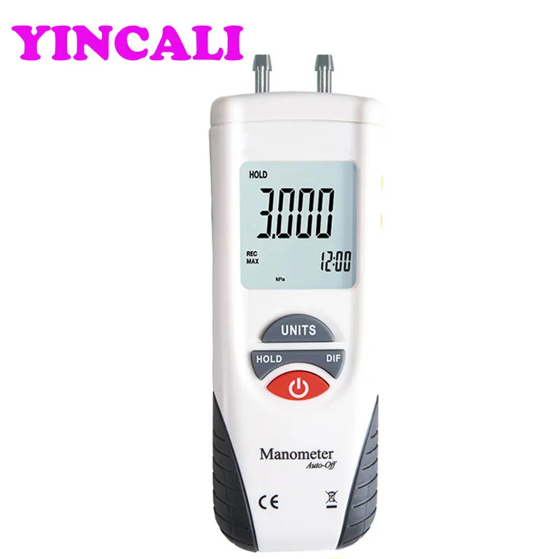 

3 Pieces/lot Digital Manometer HT-1890 High Performance Air Pressure Gauge Differential Gauge 11 selectable units of Measure