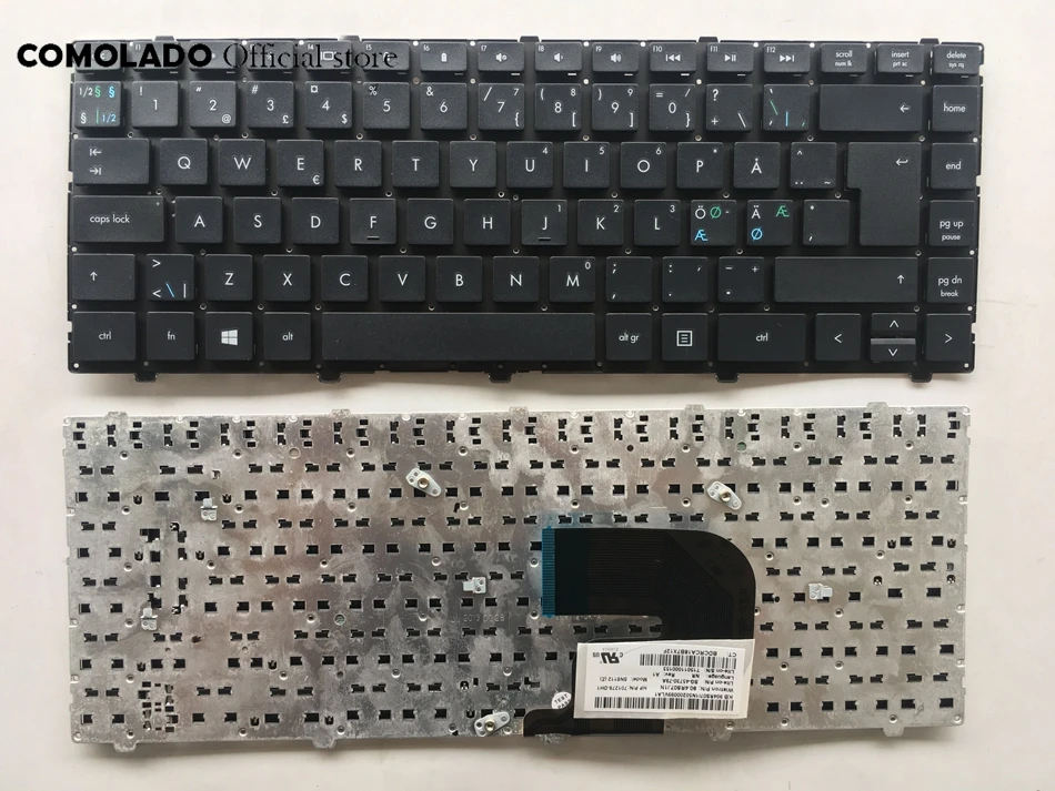 

ND Nordic keyboard FOR HP 4340s 4341s 4345s 4346s black without Frame Keyboard ND Layout