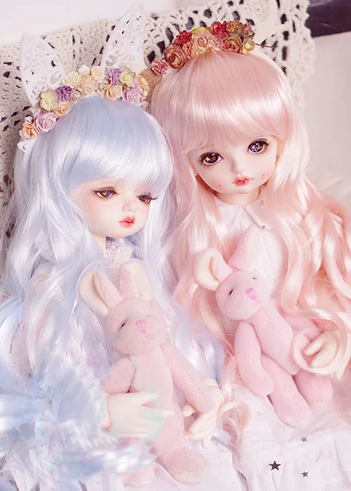 Парики для куклы BJD с имитацией мохера длинные кудрявые волосы цвет
