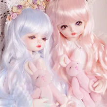 Парики для куклы BJD с имитацией мохера длинные кудрявые волосы