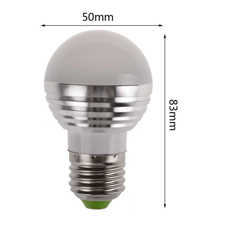 1Pc Multicolors RGB Christmas Decor Atmosphere LED Night Light E27 5W 110V - 220V LED lamp Spotlight Bulb With IR Remote 2