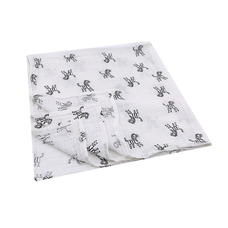 Муслиновые хлопковые пеленки для новорожденных, детские одеяла, двухслойные марлевые банные полотенца, обертывания