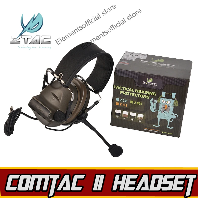 Z TAC Tactical Comtac II Headset Z tactical Softair Airsoft Gun ipsc Kenwood PTT Hunting Arsoft