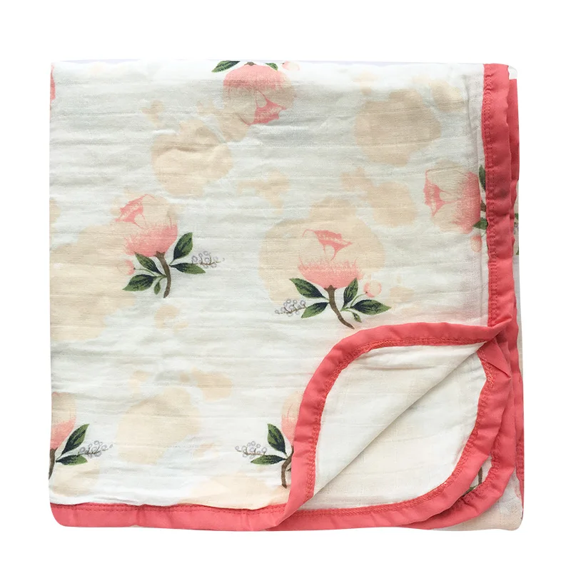 2 layer Baby Blankets Newborn Swaddle Wrap Thicken Muslin Cotton Swaddle Newborn Swaddling Baby Bedding Receiving blanket