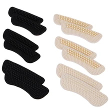 1 пара модные мягкие липкие массажные Силиконовые вставки силикагель Ткань колодки для обуви