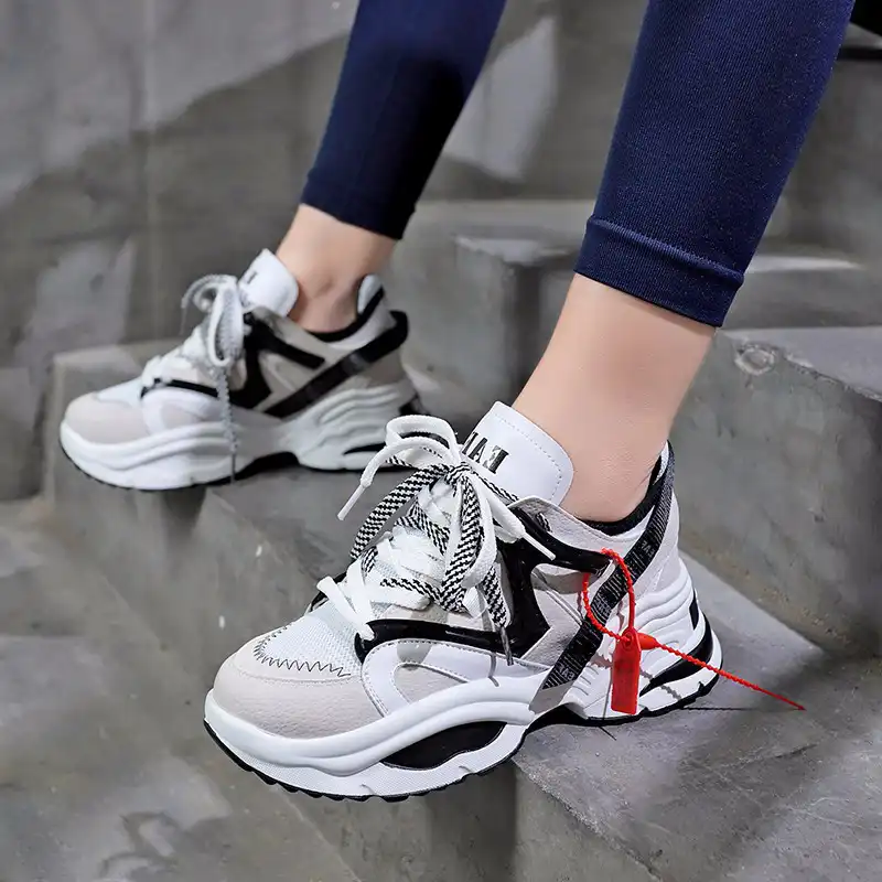 thick sole sneakers for ladies