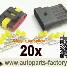 Longyue 5 контактов 20 комплект набор modo impermeabile filo elettrico коннектор